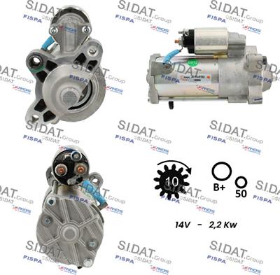 Sidat S12VS0481 - Стартер vvparts.bg