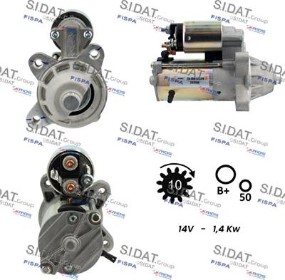 Sidat S12VS0054 - Стартер vvparts.bg