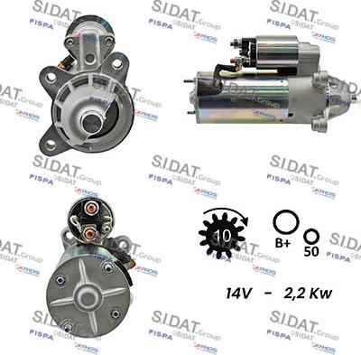 Sidat S12VS0023A2 - Стартер vvparts.bg