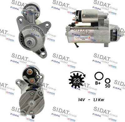 Sidat S12VS0192 - Стартер vvparts.bg