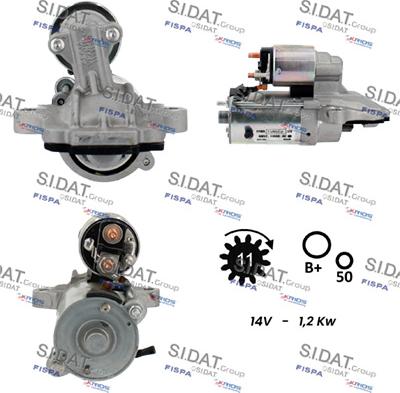 Sidat S12VS0803 - Стартер vvparts.bg