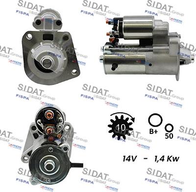 Sidat S12VS0369A2 - Стартер vvparts.bg