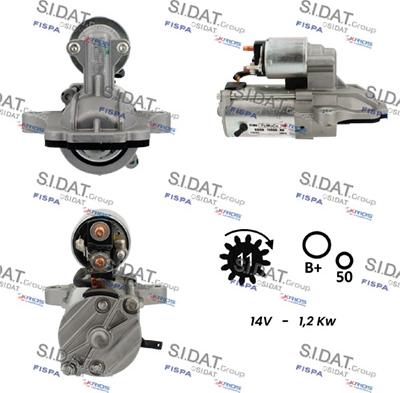 Sidat S12VS0283 - Стартер vvparts.bg