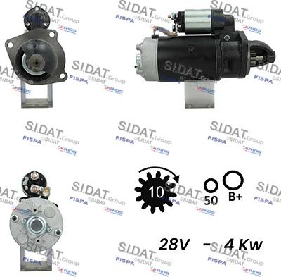 Sidat S24BH0099A2 - Стартер vvparts.bg