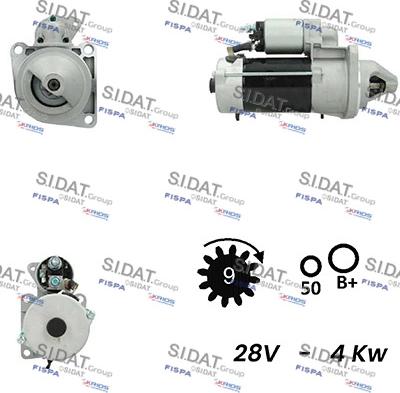 Sidat S24BH0044A2 - Стартер vvparts.bg