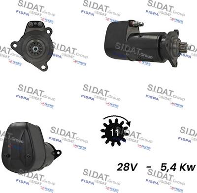 Sidat S24BH0040A2 - Стартер vvparts.bg