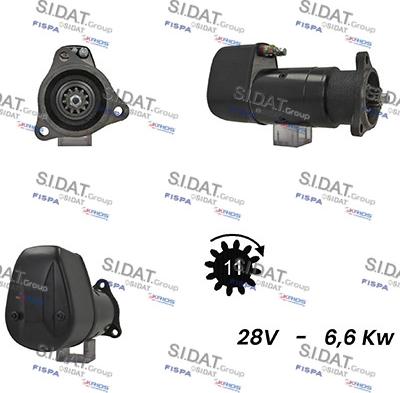 Sidat S24BH0043A2 - Стартер vvparts.bg