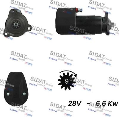 Sidat S24BH0059A2 - Стартер vvparts.bg