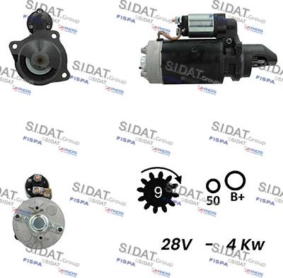 Sidat S24BH0055A2 - Стартер vvparts.bg