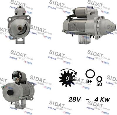 Sidat S24BH0052A2 - Стартер vvparts.bg