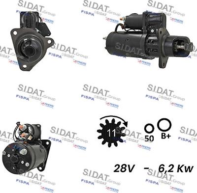 Sidat S24BH0065A2 - Стартер vvparts.bg