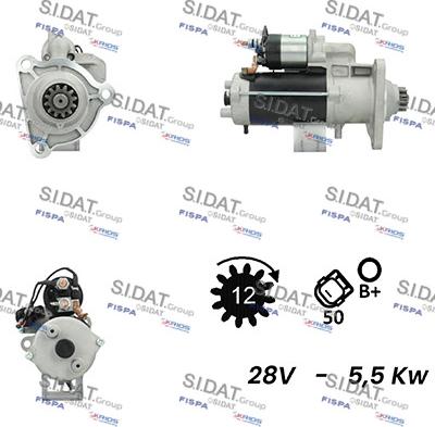 Sidat S24BH0066A2 - Стартер vvparts.bg