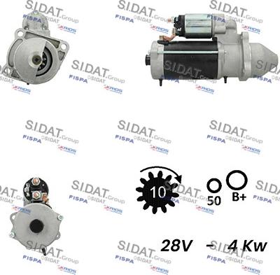 Sidat S24BH0063A2 - Стартер vvparts.bg