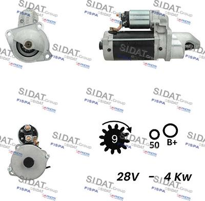 Sidat S24BH0062A2 - Стартер vvparts.bg