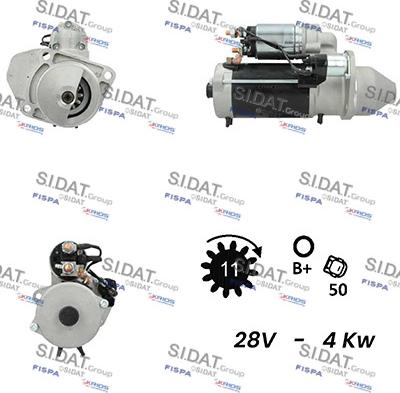 Sidat S24BH0067A2 - Стартер vvparts.bg