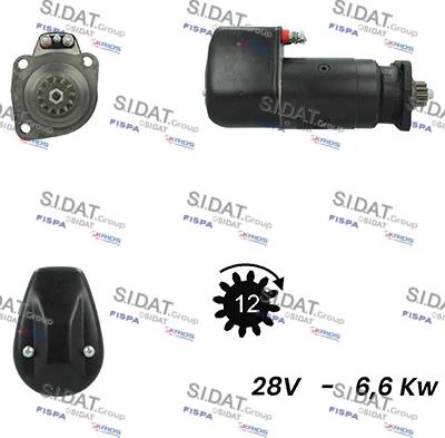 Sidat S24BH0080A2 - Стартер vvparts.bg