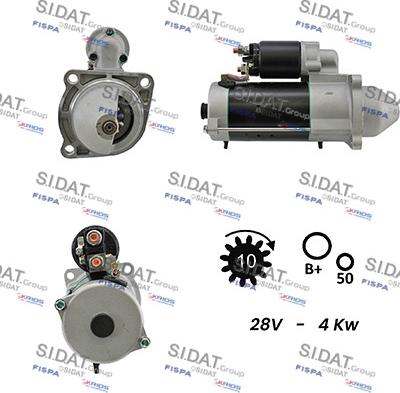 Sidat S24BH0081A2 - Стартер vvparts.bg