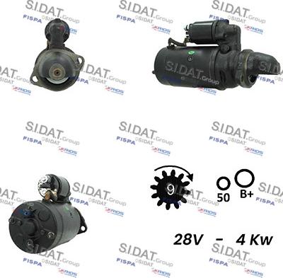 Sidat S24BH0035A2 - Стартер vvparts.bg