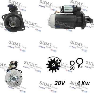 Sidat S24BH0036A2 - Стартер vvparts.bg