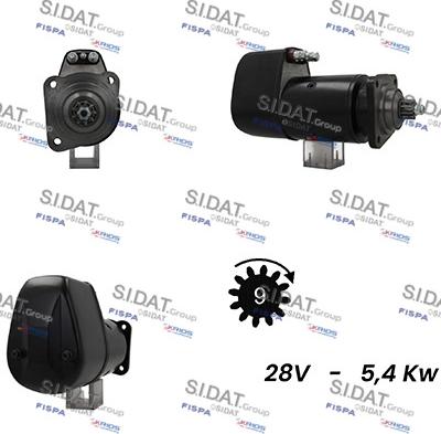 Sidat S24BH0020A2 - Стартер vvparts.bg