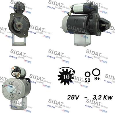 Sidat S24BH0143A2 - Стартер vvparts.bg