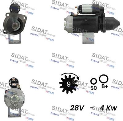 Sidat S24BH0151A2 - Стартер vvparts.bg