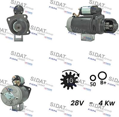 Sidat S24BH0153A2 - Стартер vvparts.bg