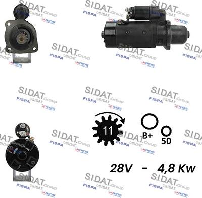 Sidat S24BH0152A2 - Стартер vvparts.bg