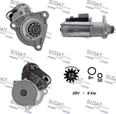 Sidat S24BH0118 - Стартер vvparts.bg