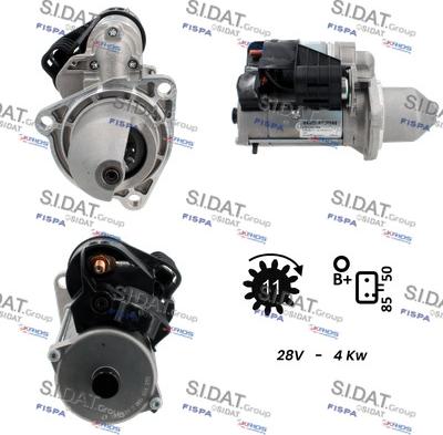 Sidat S24BH0117 - Стартер vvparts.bg