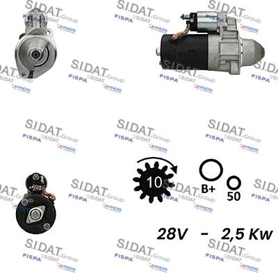 Sidat S24BH0135A2 - Стартер vvparts.bg