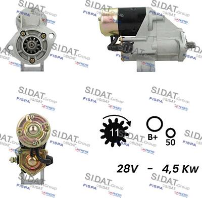 Sidat S24DE0003A2 - Стартер vvparts.bg