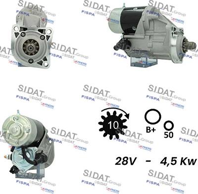 Sidat S24DE0011A2 - Стартер vvparts.bg