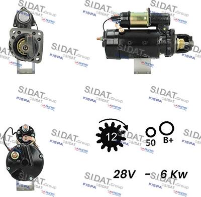 Sidat S24DR0090A2 - Стартер vvparts.bg