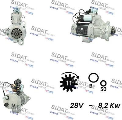 Sidat S24DR0091A2 - Стартер vvparts.bg