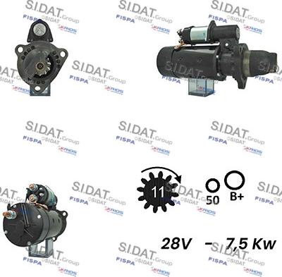 Sidat S24DR0088A2 - Стартер vvparts.bg