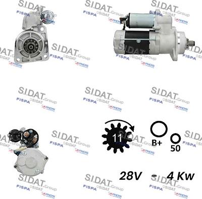 Sidat S24DR0070A2 - Стартер vvparts.bg