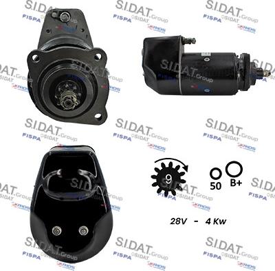 Sidat S24LU0161 - Стартер vvparts.bg