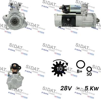 Sidat S24MH0094A2 - Стартер vvparts.bg