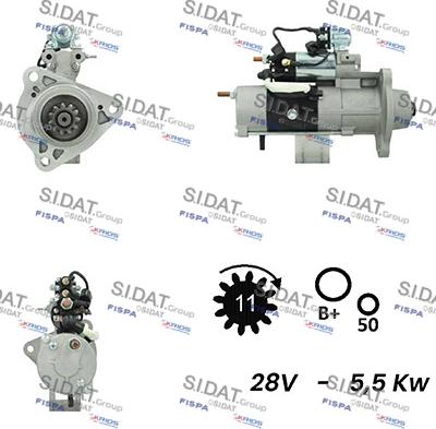 Sidat S24MH0084A2 - Стартер vvparts.bg