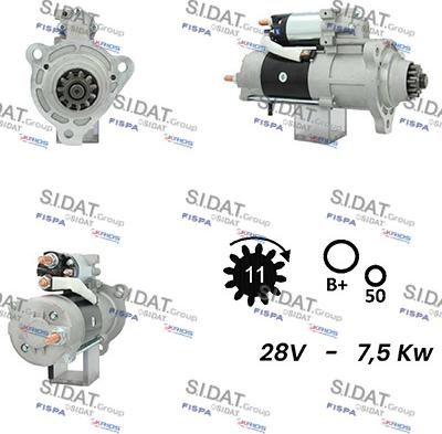 Sidat S24MH0083A2 - Стартер vvparts.bg