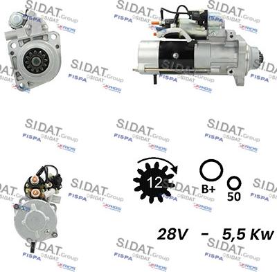 Sidat S24MH0021A2 - Стартер vvparts.bg