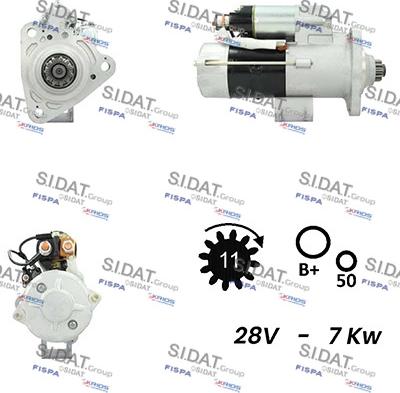 Sidat S24MH0074A2 - Стартер vvparts.bg