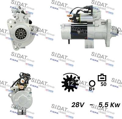 Sidat S24MH0073 - Стартер vvparts.bg