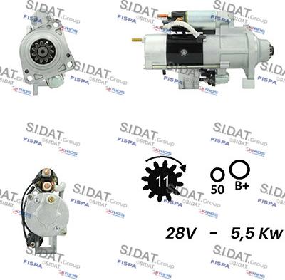 Sidat S24MH0077A2 - Стартер vvparts.bg