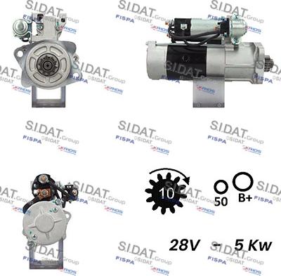 Sidat S24MH0132A2 - Стартер vvparts.bg