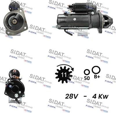 Sidat S24ML0149A2 - Стартер vvparts.bg