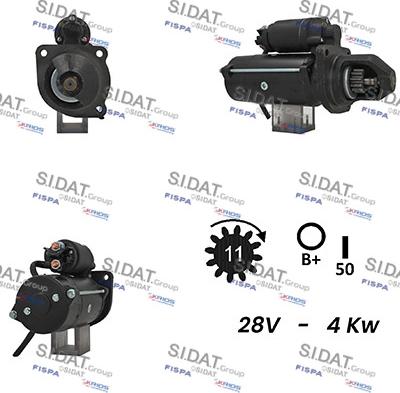 Sidat S24ML0150A2 - Стартер vvparts.bg