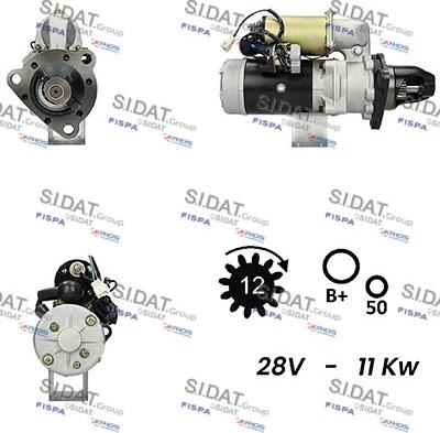 Sidat S24NK0012A2 - Стартер vvparts.bg