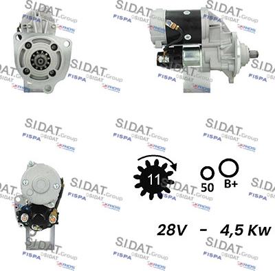 Sidat S24NK0029A2 - Стартер vvparts.bg